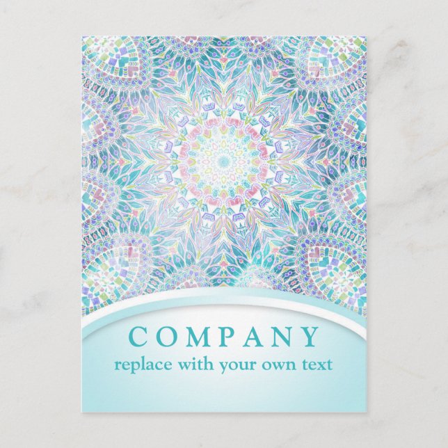 Snowflake Mandala Postcard (Front)