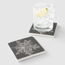 Snowflake Marble Coaster