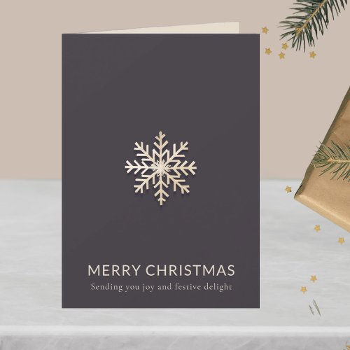 Snowflake Merry Christmas Card