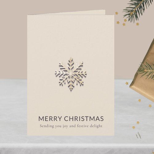 Snowflake Merry Christmas Card