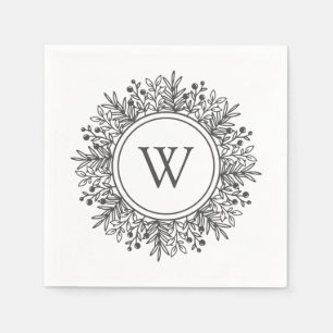 Snowflake Monogram Napkins