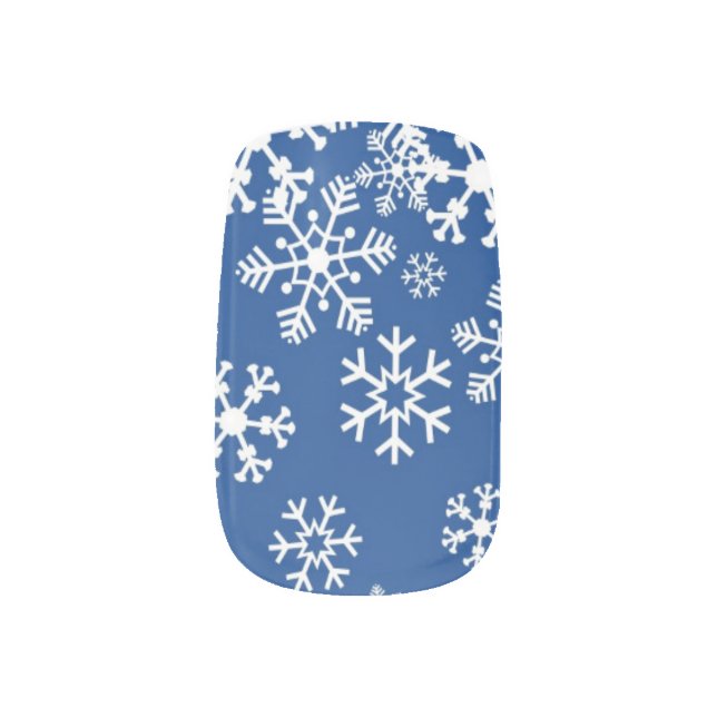 Snowflake Nail Wraps (Left Thumb)