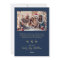 Snowflake Navy and Gold 5 Photo Collage Christmas