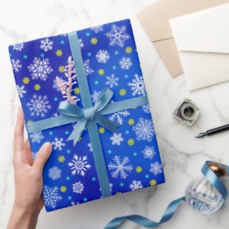 Snowflake navy blue royal blue modern chic elegant