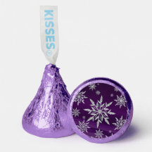 Snowflake on Purple Foil