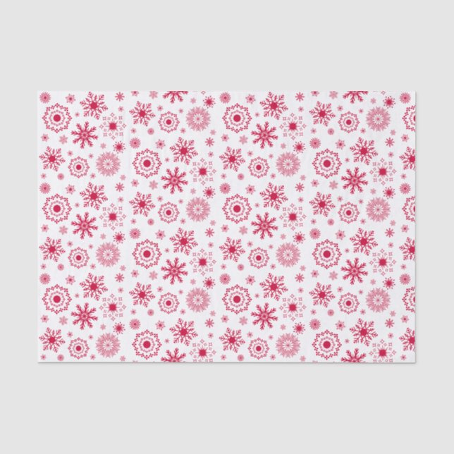 Snowflake Ornament Christmas Holiday Tissue Paper (Front)