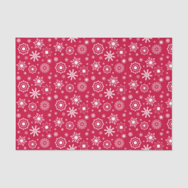 Snowflake Ornament Christmas Holiday Tissue Paper (Front)