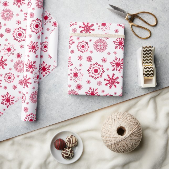 Snowflake Ornament Christmas Wrapping Paper (Crafts)
