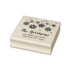 Snowflake Ornaments Address Design Art Stamp