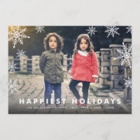 Snowflake Overlay | Holiday Photo Card