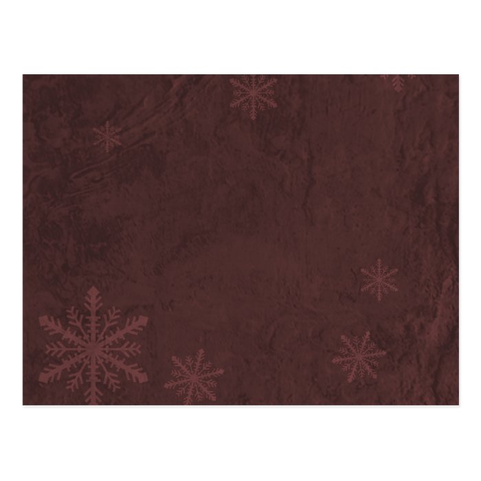 Snowflake Paper 4   Dark Red Postcards