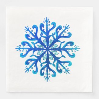 Snowflake Paper Napkins