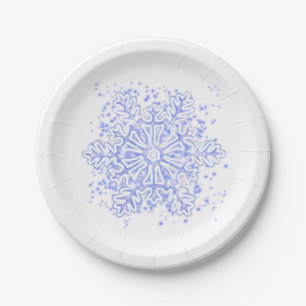 Snowflake Paper Plates