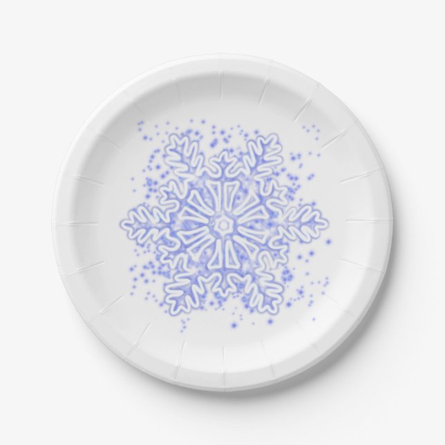 Snowflake Paper Plates (Front)