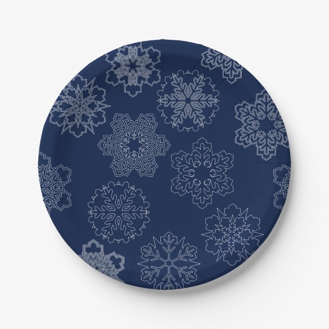 Snowflake Paper Plates (Front)