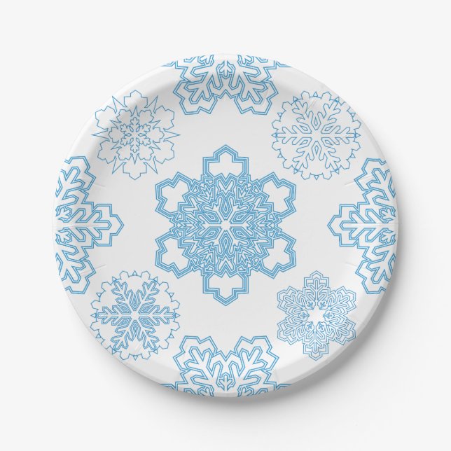 Snowflake Paper Plates (Front)
