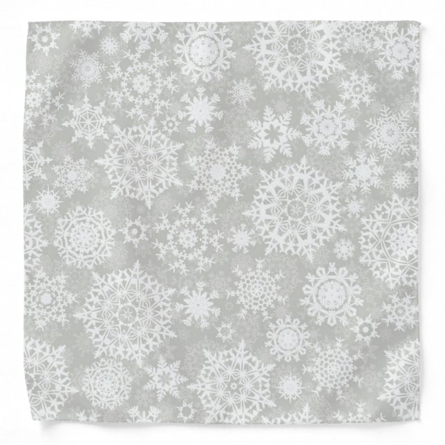 Snowflake pattern	 bandana (Front)