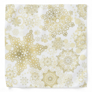 Snowflake pattern bandana