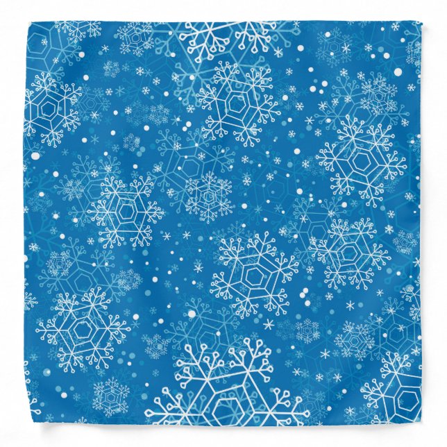 Snowflake pattern bandana (Front)