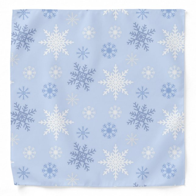 Snowflake pattern bandana (Front)