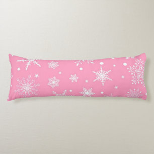 Snowflake pattern body pillow