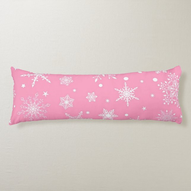 Snowflake pattern	 body pillow (Front)