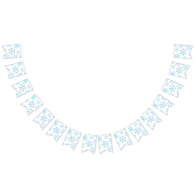 Snowflake pattern	 bunting flags (All)