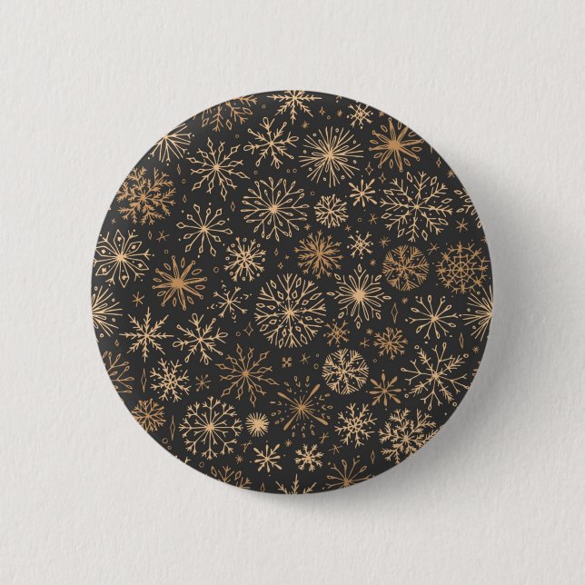 Snowflake pattern button (Front)