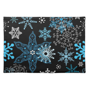 Snowflake pattern	 cloth placemat