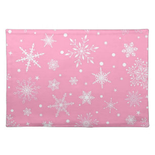 Snowflake pattern	 cloth placemat