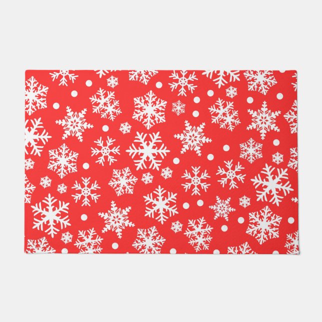 Snowflake Pattern Doormat (Front)
