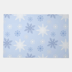 Snowflake pattern doormat
