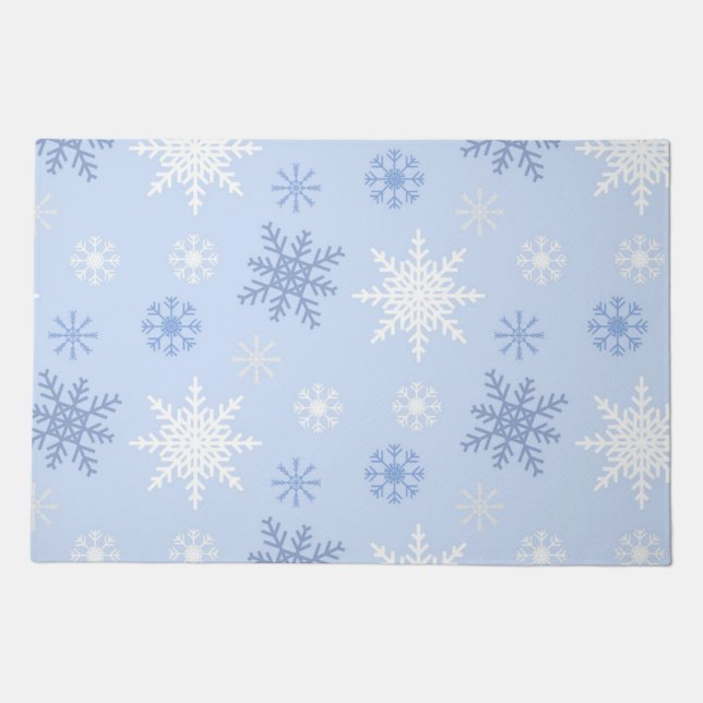 Snowflake pattern doormat (Front)