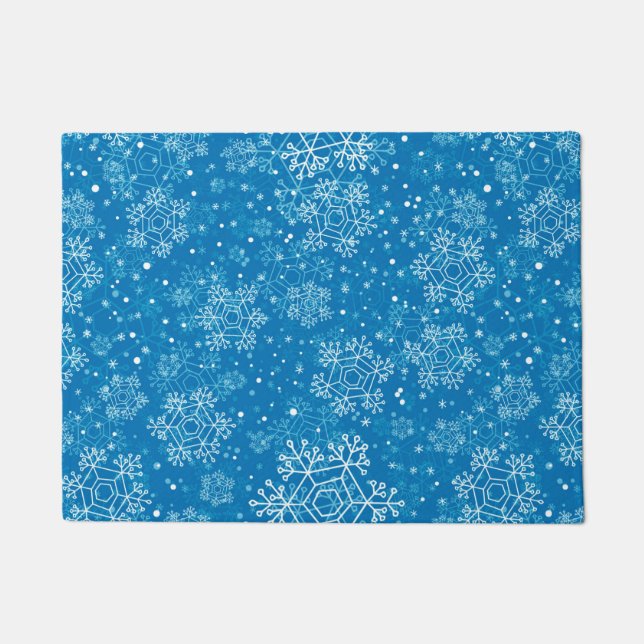 Snowflake pattern doormat (Front)