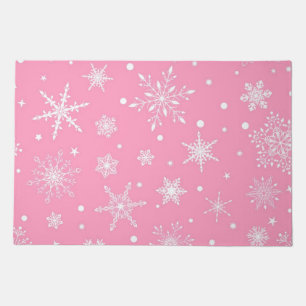 Snowflake pattern doormat