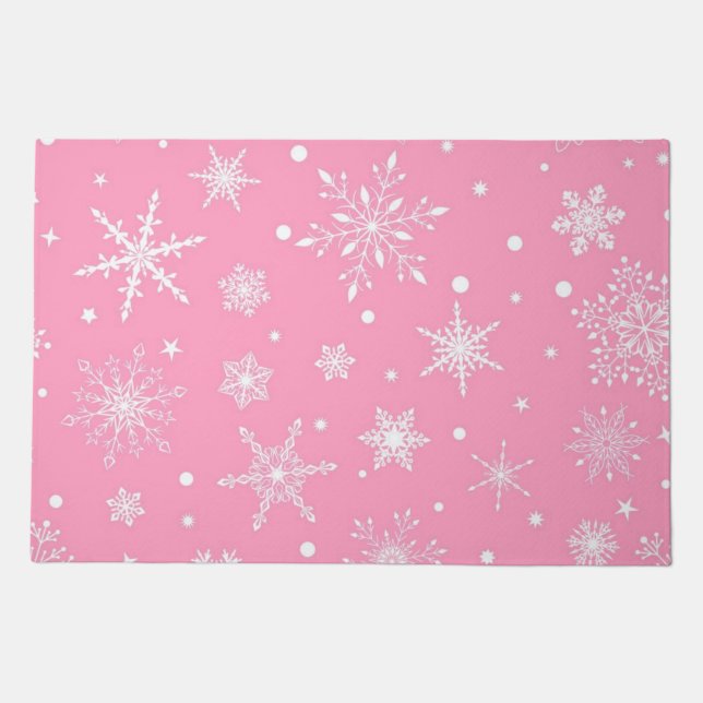 Snowflake pattern doormat (Front)