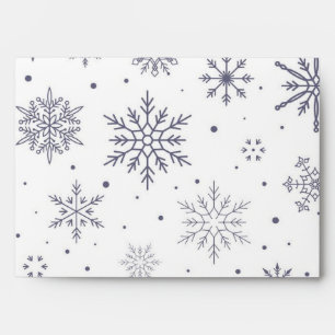 Snowflake pattern envelope