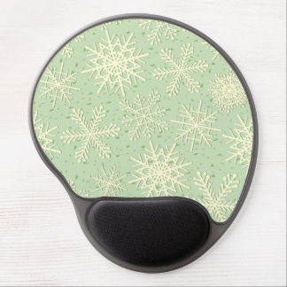 Snowflake pattern gel mouse pad