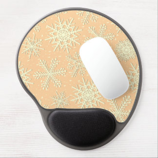 Snowflake pattern gel mouse pad
