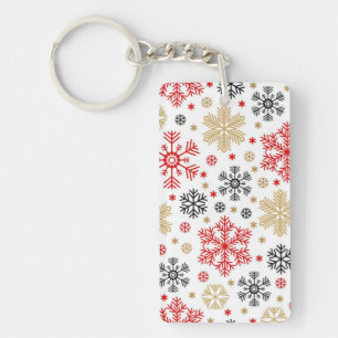 Snowflake pattern	 keychain
