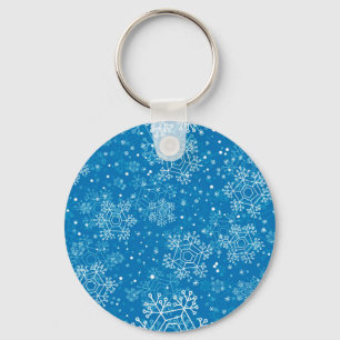 Snowflake pattern keychain