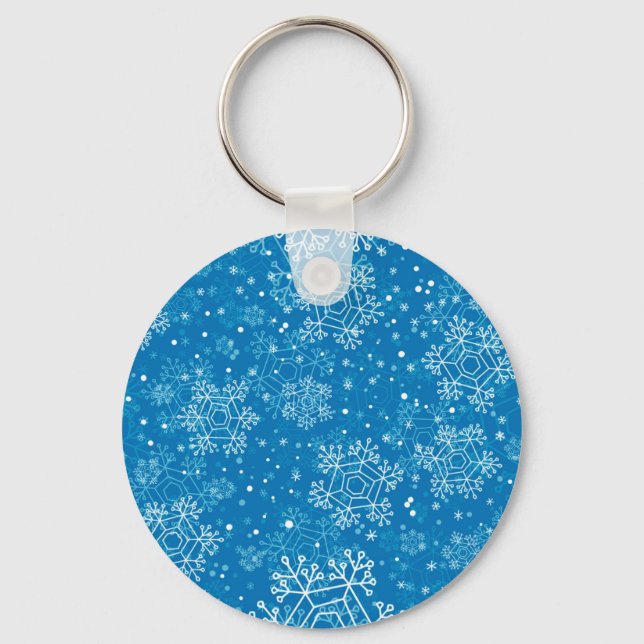 Snowflake pattern keychain (Front)