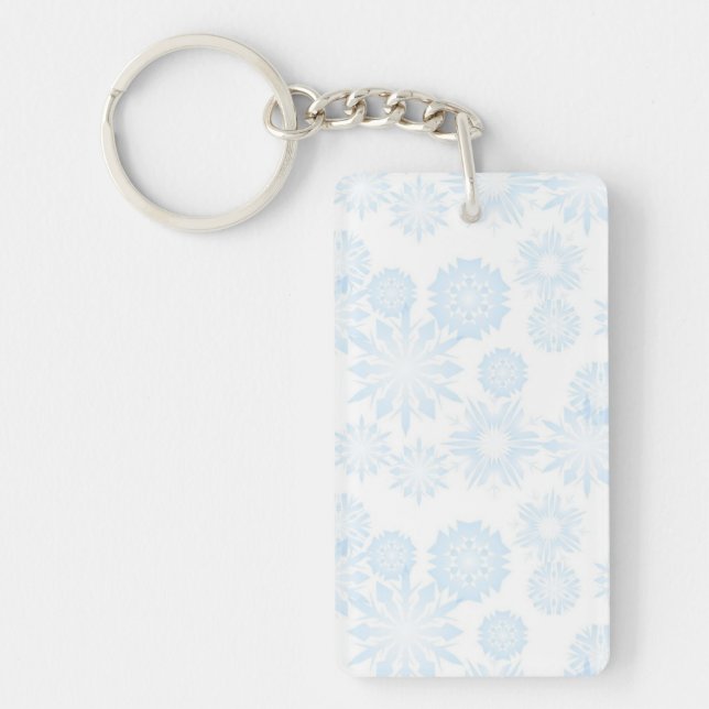 Snowflake pattern	 keychain (Front)