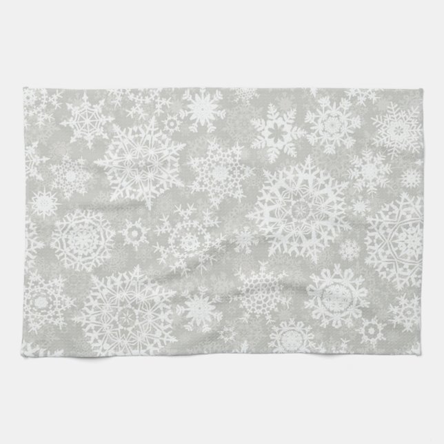 Snowflake pattern	 kitchen towel (Horizontal)