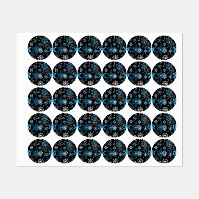 Snowflake pattern labels (Sheet)