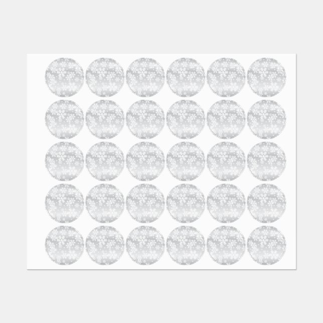 Snowflake pattern labels (Sheet)
