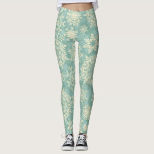 Snowflake pattern leggings