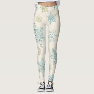 Snowflake pattern leggings
