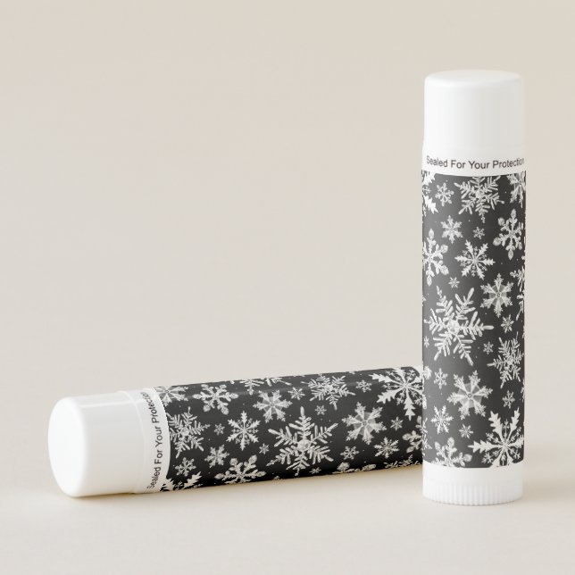 Snowflake Pattern Lip Balm (Front)