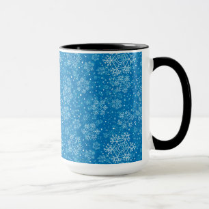 Snowflake pattern mug